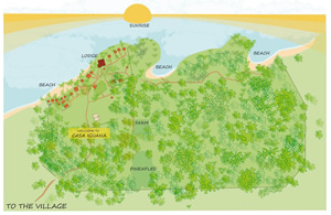 Casa Iguana Property Map