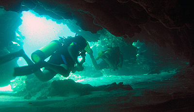 Cave dive